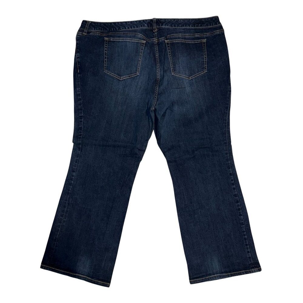 Torrid Plus Size Relaxed Bootcut Jeans Womens 26S 29 Denim Stretch Dark Wash - Picture 5 of 8